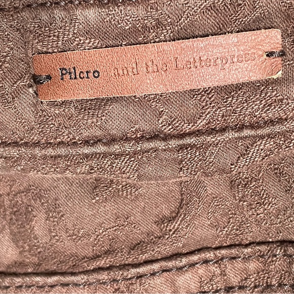 Pilcro and the Letterpress Serif Size 28 Anthropologie Textured Pants - Picture 8 of 13